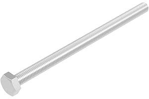 SECCARO Lot de 20 vis à tête hexagonale M6 x 100 mm, en acier inoxydable V2A VA A2, DIN 933 / ISO 4017, à six pans extérieurs