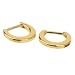 Phenovo 1Pair Septum Clicker Nose Ring Plain Golden Nose Piercing Jewelry 316L Steel RS.415.00