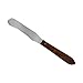 Curved Spatula for Hot Wax - With Wooden Handle - Cod 38978 Stainless Steel - epiltech