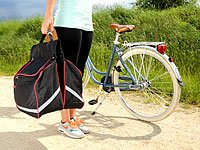 Xcase Doppel-Gepäckträgertasche, wasserabweisend, mit Reflektions-Streifen - 7