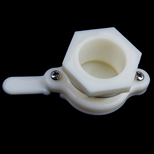 Gazechimp 38mm Funktion Honig Absperrschieber Tap Bienenzucht Imkerwerkzeug , Weiß Kunststoff - 4