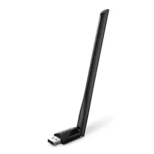 TP-Link AC600 USB WiFi Adapter for PC (Archer T2U Plus)- Wireless Network Adapter for Desktop with 2.4GHz, 5GHz High Gain Dual Band 5dBi Antenna, Supports Windows 10/8.1/8/7/XP, Mac OS 10.9-10.14