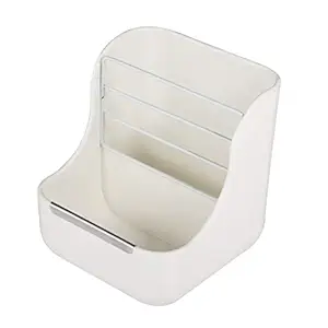 POPETPOP Hay Feeder Less Wasted Hay Rack Manger for Rabbit Guinea Pig Chinchilla,2 in 1 Feeder Bowls Small Animal Supplies(White)