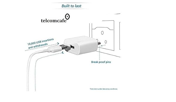 Telcomcafe By Le 1s Mobile Charger Adapter 2 Amp C Type Amazon In