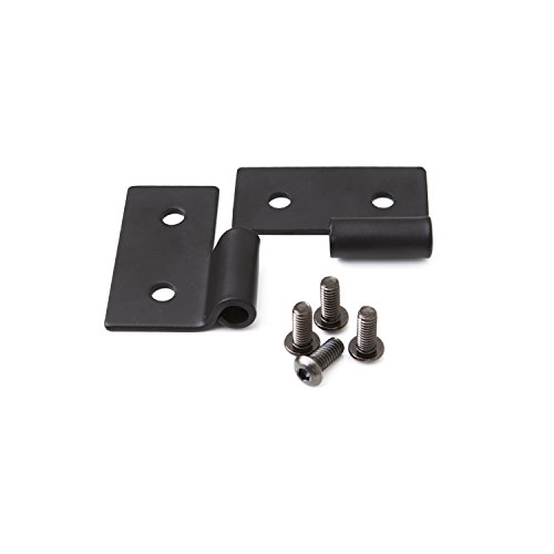 RAMPAGE PRODUCTS 7607 Black Lower Door Hinge Bracket for Set 1976-2006 Jeep CJ & Wrangler - Pair