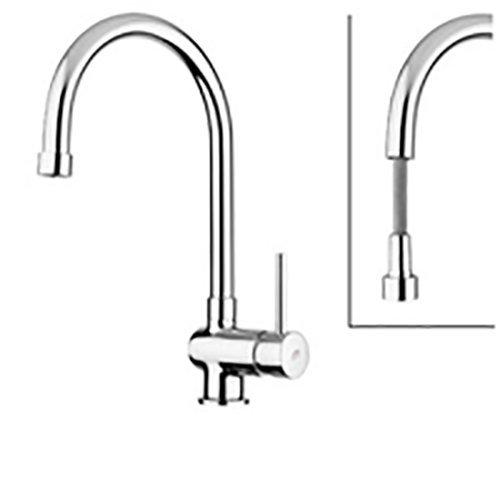 MISCELATORE LAVELLO CUCINA A DOCCETTA ESTRAIBILE STICK PAFFONI SK185 CR