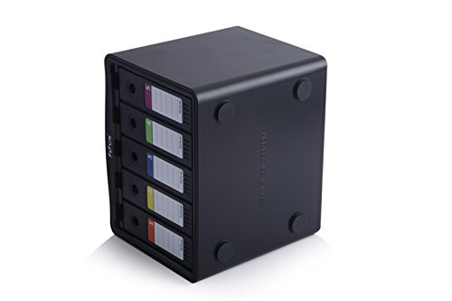 SISUN® Festplattentasche Schutztasche Schutzbox 3,5″ /2,5″- Aufbewahrungstasche für 3,5 / 2,5 Zoll Festplatten (5 Bay) - 5