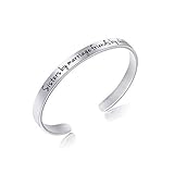 Awegift Sister-in-Law Gift Personalized Jewelry Cuff Bracelet Maid Honor Gift Birthday Gift She Sisters Marriage Friends Choice