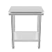 Produktbild BuoQua 60x76x80 CM Edelstahltisch Gastro Edelstahl Arbeitstisch Silber Lebensmittel Zubereitungstisch Gewerbliche Arbeitstisch für Küche Bar Restaurant