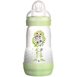 MAM Biberon Easy Start Anti-Colique, 260ml, Débit 2, Vert