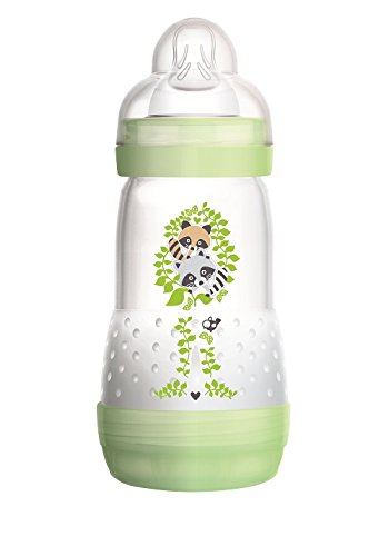 MAM Biberon Easy Start Anti-Colique, 260ml, Débit 2, Vert
