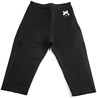 San Jin Low-waist slimming fitness pants stretch seven points OK-Hot Thermo Neoprene Sweat Sauna Body Shapers(SP002) black (L)