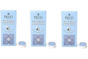 Price's Candles - Candele anti-tabacco, 10 confezioni da 3 (30 candele)