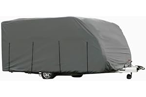 HBCOLLECTION Atmungsaktiv Stabil Schutzhülle für Wohnwagen (6,40 m Länge (2,25 x 2,20 m/Breite x Höhe))