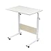 Produktbild DlandHome 60 * 40cm Computertisch Schreibtisch Laptoptisch Beistelltisch mit Rollen höhenverstellbar, Laptop Notebook Ständer Tisch Frühstück Tablett für Bett, Sofa, Couch Ahorn