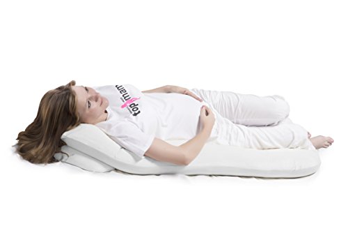 Schwangerschaftskissen, Seitenschläferkissen mit Öko-Tex Standard 100 – ergonomisch geformt – stützt Rücken und Bauch - 5