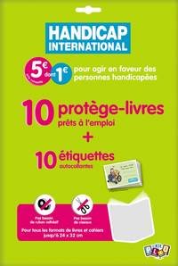 LE KIT PLIO 10 PROTEGES LIVRES PRETS A L'EMPLOI + 10 ETIQUETTES AUTOCOLLANTES