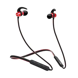 boAt Rockerz 255 in-Ear Earphones with 8 Hours Battery, IPX5, Bluetooth V5.0 and Voice Assistant(Raging Red)