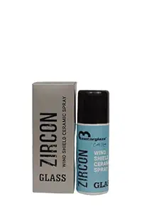 Zircon Glass - Windshield Ceramic Spray for Your car Windshield, car Window Glass, Mirrors, etc. Super Hydrophobic and high Water Beading Coating on a Budget. Easy to Apply.