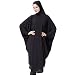 Produktbild Minzhi Frauen Burqa Robe Lady Thobe Hijab Mädchen Langarm-Kopf-Abdeckung Lange Frauen Thobe Mädchen Milch Kleid
