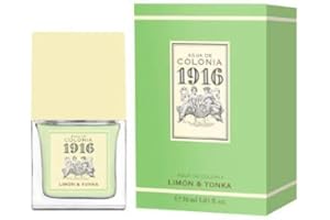 1916 ORIGINAL 1916 - Limón & Tonka, Agua de Colonia Hombre y Mujer, 30 ml, Formato Viaje en Spray, Perfume Unisex, Eau de Toilette Masculina y Femenina, Fragancia Fresca, Cítrica y Delicada, Aroma de Larga Duración