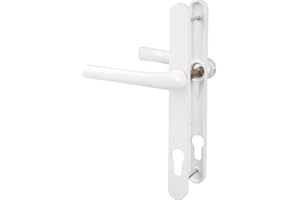 Poignée de porte fenêtre - Tokyo - Hoppe Et Cie - Blanc pur - Clé I - 195 mm - Épaisseur de porte : 58 à 62 mm