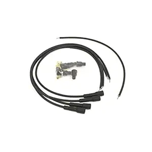 Pertronix 704180 Flame-Thrower Black Universal 180 Degree 4 Cylinder Spark Plug Wire