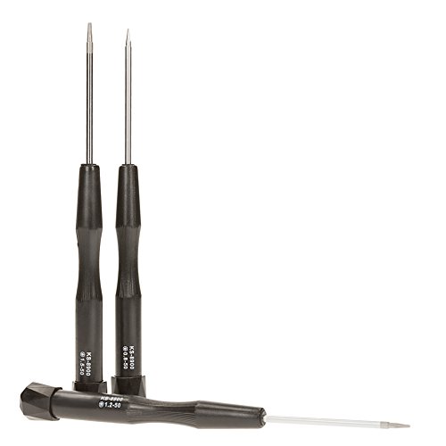 iTecXpress24 – Präzisions- Schraubendreher Set für alle Apple Pentalobe Sicherheitsschrauben | MacBook / Air / Pro / Retina | iMac | iPad | iPod | iPhone 5 5s 5c 4 4S 6 6s Plus| 3x Feinmechaniker Screwdriver | 5 Stern 0.8 – TS1 | 1.2 – TS4 & 1.5mm – TS5 | Professional Repair Opening Tool Kit - 5