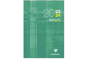 Clairefontaine - 1 Agenda When 21 Vert - Septembre 2023 à Septembre 2024 - Format 21 x 29,7 cm - 1 Semaine Sur 2 Pages