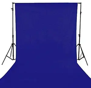 Maccraft 8x12 ft Professional Reflector Backdrop Photo Light Studio Wrinkle Resistant Photography Background Curtain Cloth for Photo Shoot and Video Shooting with Carry Bag (Blue)