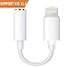 Produktbild 3,5 mm Lightning Kopfhörer Adapter für iPhone X/10 iPhone 8/8 Plus iPhone7/7Plus iPhone6S iPhone6 iPod iPad. Lightning Connector AUX Konverter Earphone Adapter Zubehör. Female Audio Jack Kopfhörer Kabel Ohrhörer Adapter Unterstützung iOS 10.3 oder 11 und später
