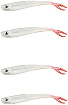 4 Pcs Rubber Fish Herring Imitation Drop Shot Fishing Lure Pike Cod Bait Softbaits Shads
