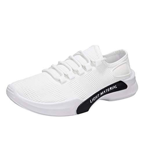 Preisvergleich Produktbild Sneaker Herren Laufschuhe Turnschuhe Männer Masche Freizeitschuhe Atmungsaktive Sportschuhe Round Toe Schnürschuhe Jogging Schuhe,ABsoar