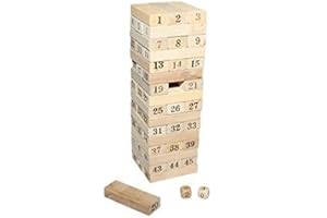 Juguetutto - Yenga Números- Juguete de madera