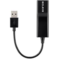 Belkin F4U047BT USB 2.0 RJ-45 Negro adaptador de cable - Adaptador para cable (USB 2.0, RJ-45, Macho/hembra, Negro)