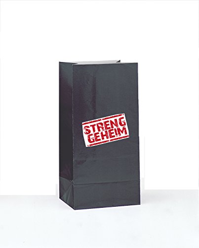 Detektiv Flo 12 Mitgebseltüten aus Papier + 12 Aufkleber „Streng geheim“ - 2