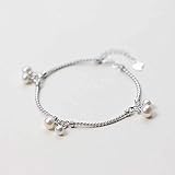 Thumby S925 Silber Armband Weibliche Mode Thread Künstliche Perle Armband Weibliche Mode Armband, S925 Silberarmband, Einheitsgröße