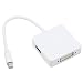 Produktbild Mini DP to VGA HDMI DP Adapter Multifunctional 3 in 1 Converter 1080P 4K Mini DisplayPort (Thunderbolt Port) Converter Box for Macbook Pro & Air iMac Mac mini Microsoft Surface Pro [white]