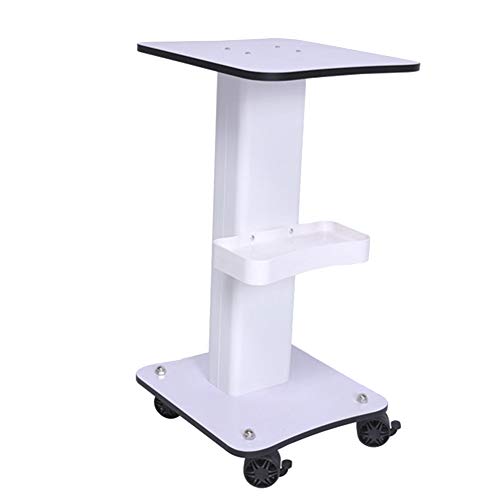 Preisvergleich Produktbild Trolleys Schönheitssalon-Instrumentenwagen, Multifunktions-Beauty-Speziallaufkatze, Grundlagewinkel Kleiner Wagen 45 × 38 × 74cm Weiß