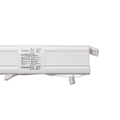 VENTANARA® Waben Plissee weiß tageslichtdurchlässig: 110×130 (Gesamtbreite X Höhe in cm) / Klemmfix Faltstore Faltrollo verspannt ohne Bohren inkl. Klemmträger / weitere Größen 45 / 50 / 55 / 60 / 65 / 70 / 75 / 80 / 85 / 90 / 100 / 110 / 120 x 130 oder 220 cm - 5