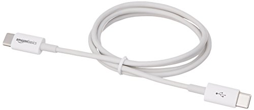 AmazonBasics – Verbindungskabel, USB Typ C auf USB Typ C, USB 2.0, 0,9 m, Weiß - 5