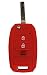 Produktbild CK+ Kia Auto-Schlüssel Hülle Key Cover Case Etui Silikon für Rio Pro Ceed Picanto Optima Carens - Rot