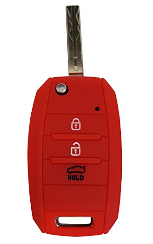 CK+ Funda para llave de coche Kia, de Silicona, para Rio, Ceed, Picanto, Optima, Carens