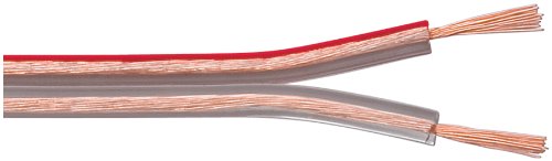 Wentronic LSK 2X0.75 Lautsprecherkabel 100 m Spule (Querschnitt 2x 0,75 mm²) transparent