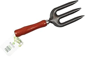 MarysDe@lz Digging Fork Garden planting and transplanting Fork, wooden handle Fork,Garden fork, gardening tools, Hand garden Fork,Hand FORK Comfort Grip Gardening Digging Planting Growing Pots Garden