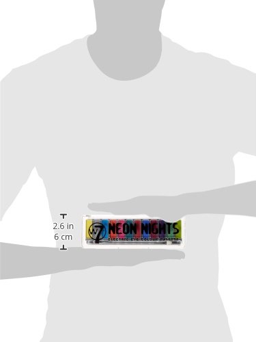 w7 Neon nights Electric eye shadow colour palette – Make up palette mit 12 pigmentierten leuchtenden lidschatten - 4