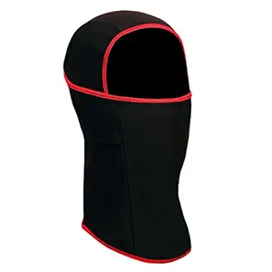 Coreteq Unisex Quick Dry Balaclava Face Cover Cap 4-way Stretch Spandex Riding Cycling Ski Mask Helmet Liner - One Size Fits Most (Racing Red)