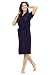 FeelBlue Cotton Bathrobe- Navy Blue (Free Size) RS.399.00
