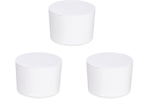 WENKO Nachfüller Raumentfeuchter Drop, 3er Set 1000 g Granulat-Block, reduziert Schimmel und Gerüche, sofortige Wirkung bis zu 3 Monate, Maße: (B/T x H): Ø 11 x 7,5 cm, Weiß