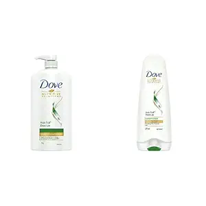 Dove Hair Fall Rescue Shampoo, 1L & Dove Hair Fall Rescue Conditioner, 180ml